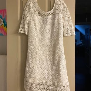 Abercrombie & Fitch white lace dress